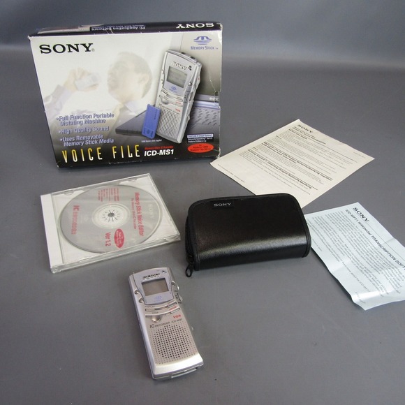 Sony ICD-MS1 VTP Digital Handheld Voice Recorder 16 MB Original Box Dictating - Picture 1 of 12